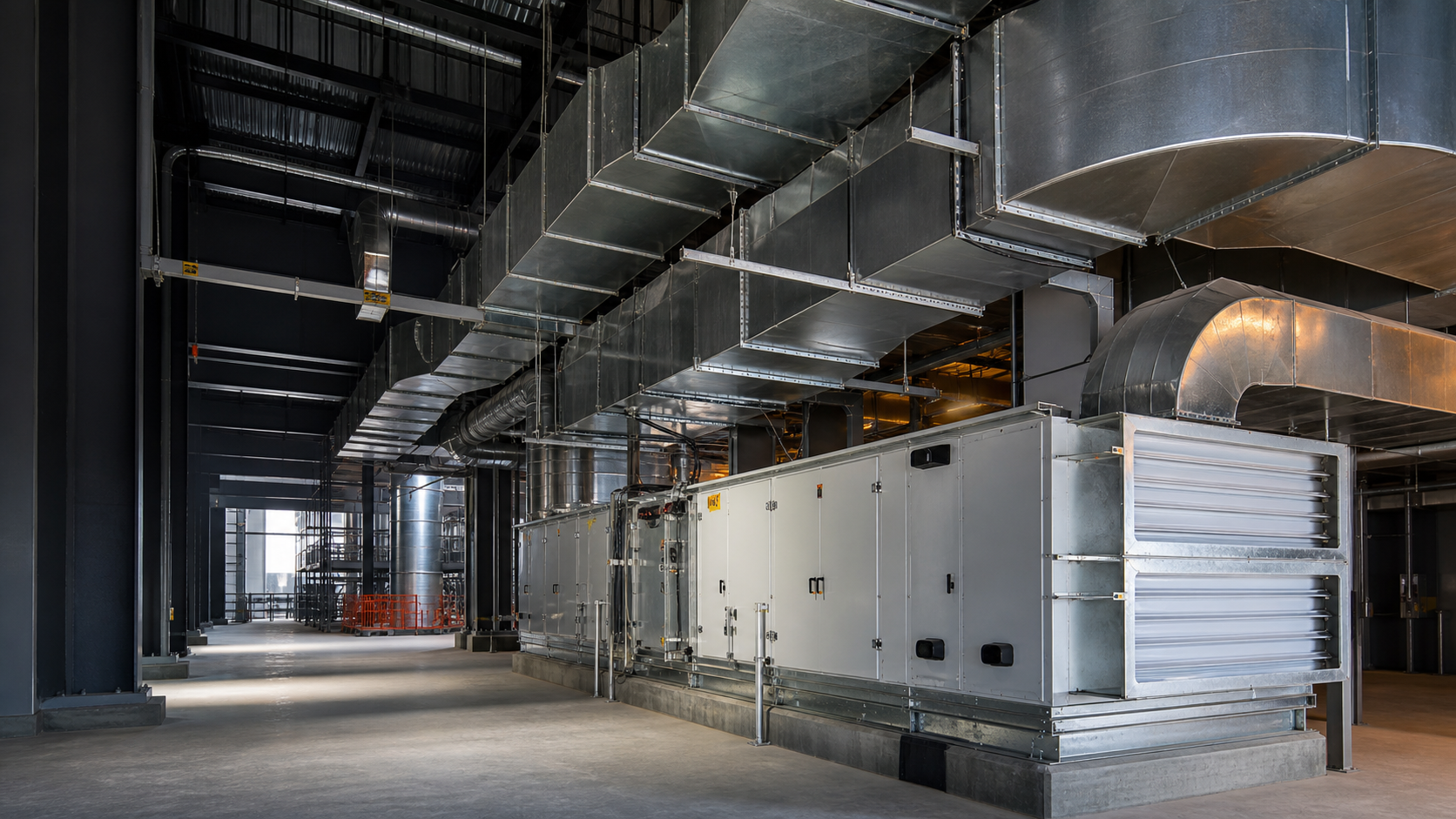 Commercial air-side plant and installed ductwork